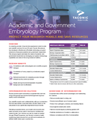 Show details for EU Academic Embryology Bi-Fold Brochure 4PP